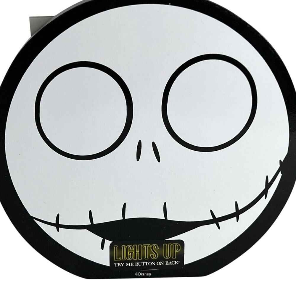 Nightmare Before Christmas Jack Skellington Light Up Wall Hanger Wood Sign NEW